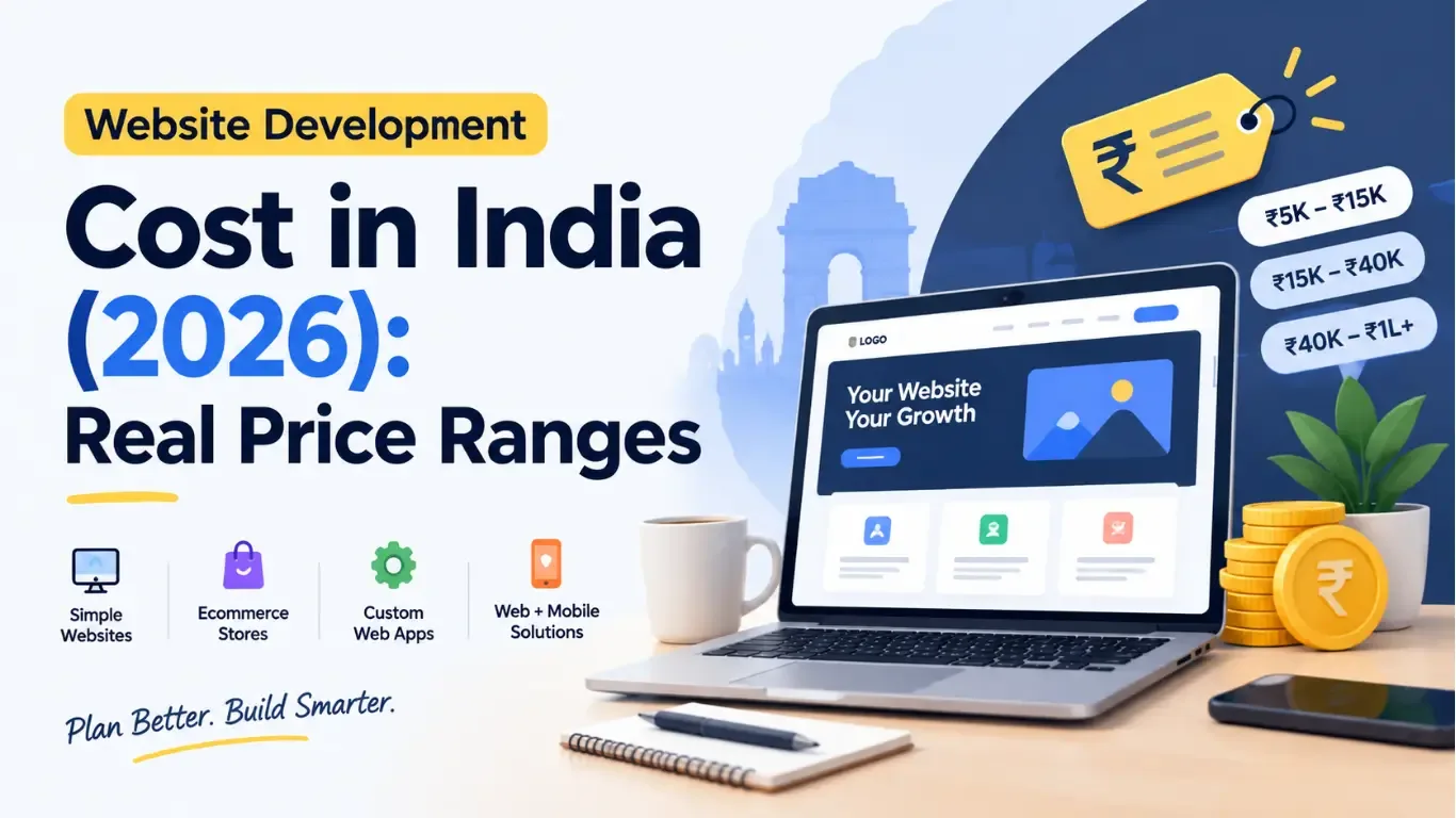 Cover image for Website Development Cost in India (2026): Real Price Ranges