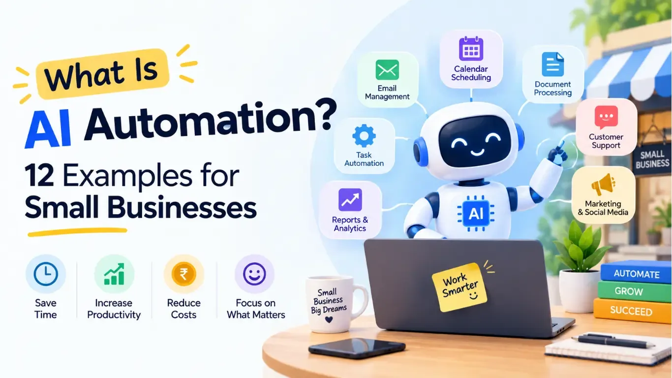 Cover image for What Is AI Automation? 12 Examples for Small Businesses